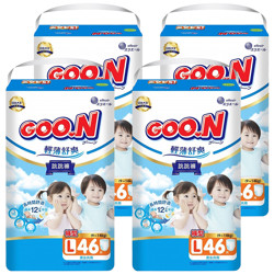 GOO.N 大王 輕薄舒爽 紙尿布 褲型 9~14kg  L  184片