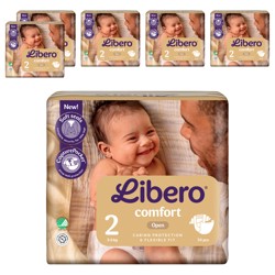 Libero 麗貝樂 Comfort 嬰兒紙尿褲 3~6kg  204張  第2階段